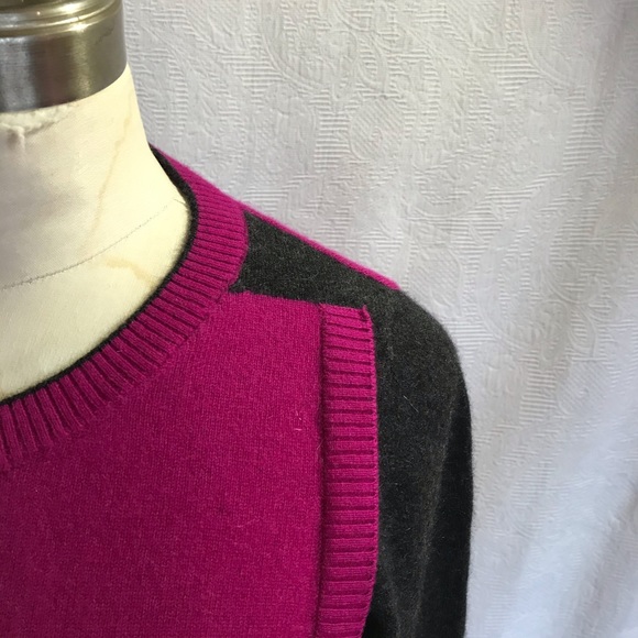 Mulberry and Charcoal tunic Cashmere sweater S/M - Picture 10 of 13